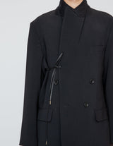 RM262-003 DOUBLE BREASTED LONG JACKET