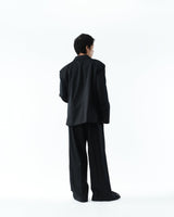 S141412 SUPER140 3TUCK BAGGY TROUSERS