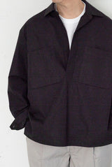 BL04241 BUTTONLESS OVER SHIRT