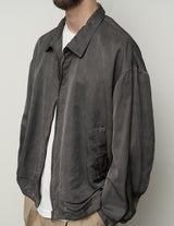 BL05261 PIGMENT PRINT ZIP UP BLOUSON