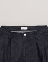 DN01253 DEEP TUCK WIDE DENIM PANTS