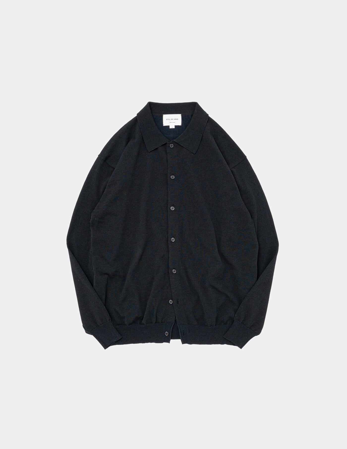 ttt_msw Knit polo cardigan（BLACK） ttt msw Knit polo cardigan（BLACK）