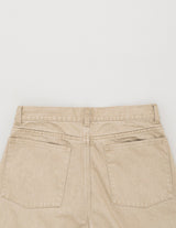 PT03254 12OZ COLOR DENIM CURVED PANTS