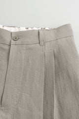 PT07252 LINEN WIDE TAPERED PANTS