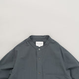 SH02251 LINEN MIXED BAND COLLAR SHIRT