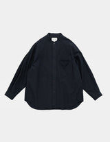 SH02251 LINEN MIXED BAND COLLAR SHIRT