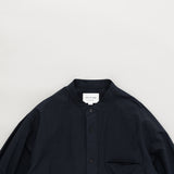 SH02251 LINEN MIXED BAND COLLAR SHIRT