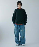 SNJ-38RP WIDE SELVEDGE JEANS - REPAIR