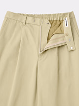 MGMFP241306 ORGANIC COTTON CHINO TUCKED EXTRA WIDE PANTS