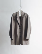 S25AW11JKT-W DRAPED DART WOOL SERGE BLAZER