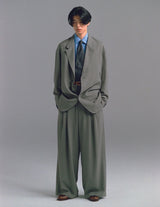 S25AW11JKT-W DRAPED DART WOOL SERGE BLAZER