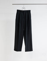 S25AW13PT-W 3 TUCK WOOL SERGE TROUSERS