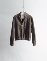 S25AW16CS SHAWL COLLAR COTTON FLEECE JACKET