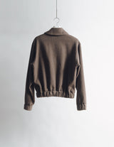 S25AW16CS SHAWL COLLAR COTTON FLEECE JACKET