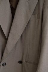 S25SS04JKT-W INTERLINING POCKET 2B DOUBLE BREASTED JACKET