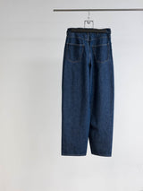 S25SS13DNM-WSH DRAPE POCKET WASHED DENIM PANTS