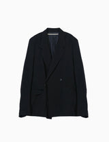 26S0318 WRINKLED DOUBLE - BREASTED JACKET