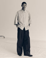 2501 P70 101 WAIST GATHERED WIDE PANTS