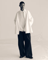 2501 P70 101 WAIST GATHERED WIDE PANTS