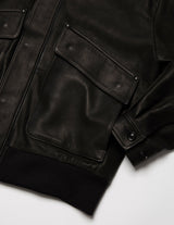 UBL46-LC265 CALF LEATHER FLIGHT JKT