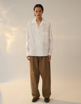 M732-B52-004 WIDE SET OPEN COLLAR SHIRT