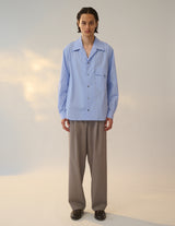 M732-B52-007 WIDE SET OPEN COLLAR SHIRT
