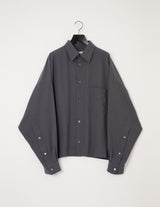 M732-B53-907 BOX CROPPED SHIRT