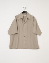 M732-B55-102 WIDE SET OPEN COLLAR BOX SHIRT