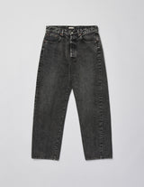 UPJ05-LA245-S VINTAGE WASHED SELVEDGE BLACK DENIM 5P PANTS