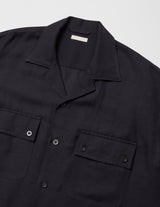 USH72-LA236 TA/R/L TWILL OPEN COLLAR SHIRT