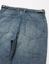 UPT84-LC254-B FADED LIGHT DENIM WORK PANTS
