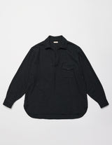 USH74-LC256-A WASHED VIYELLA SKIPPER SHIRT