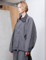 VOBZ-O21 DOUBLE FACE GARMENT DYE OVERSIZE BLOUSON