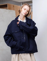 VOBZ-O81 RECYCLED MELTON WORK JACKET