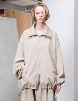 VOBZ-O92 BISHU OLD WOOL GABARDINE ZIP BLOUSON