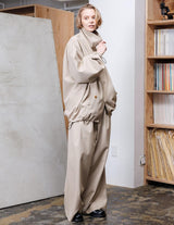 VOBZ-O92 BISHU OLD WOOL GABARDINE ZIP BLOUSON