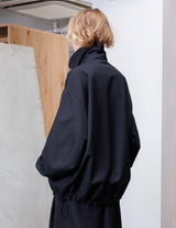 VOBZ-O92 BISHU OLD WOOL GABARDINE ZIP BLOUSON