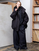 VOBZ-O92 BISHU OLD WOOL GABARDINE ZIP BLOUSON