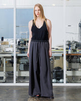 VOPT-N142 MELANGE LINEN LIKE RELAX WIDE PANTS