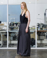 VOPT-N142 MELANGE LINEN LIKE RELAX WIDE PANTS