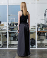 VOPT-N142 MELANGE LINEN LIKE RELAX WIDE PANTS