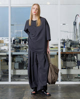 VOPT-N142 MELANGE LINEN LIKE RELAX WIDE PANTS