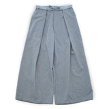 VOPT-N142 MELANGE LINEN LIKE RELAX WIDE PANTS