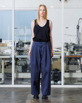 VOPT-N21 HIGH DENSITY TWILL TUCK WIDE PANTS