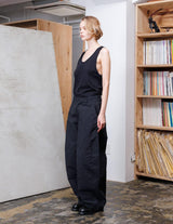 VOPT-O23 DOUBLE FACE GARMENT DYE WIDE TAPERED PANTS