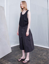 VOST-P014 WEATHER CLOTH GARMENT DYE WIDE SHORT PANTS