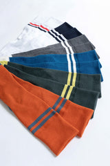 ND20X002WN ’90s LINE SOCKS - WHITE × NAVY