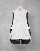 ANEI AN0221-S1108 OVER ZIP VEST 2TONE BACK