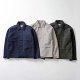 223-36101 COMPRESS WOOL CROPPED JACKET