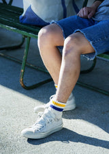 R1353 COARSE RIBBED OLDSCHOOL ANKLE SOCKS